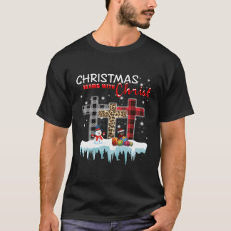 Jul börjar med Kristus Tee Dachshund Christi
