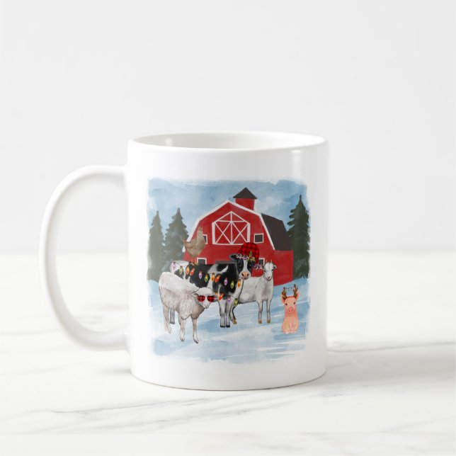 Jul Boskap & Barn Kaffemugg (Vänster)