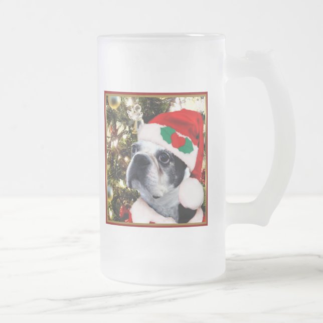 Jul Boston-skräcken Frostat Ölglas (Höger)