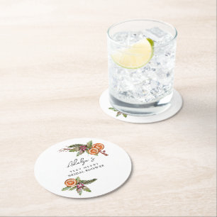 Jul Botanical Spice Möhippa Underlägg Papper Rund