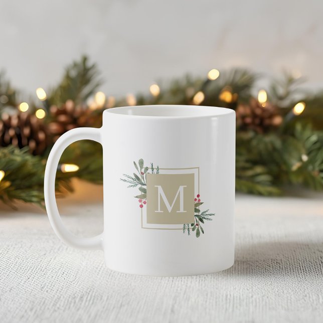 Jul Botanicals Monogram kaffe Mugg (Skapare uppladdad)