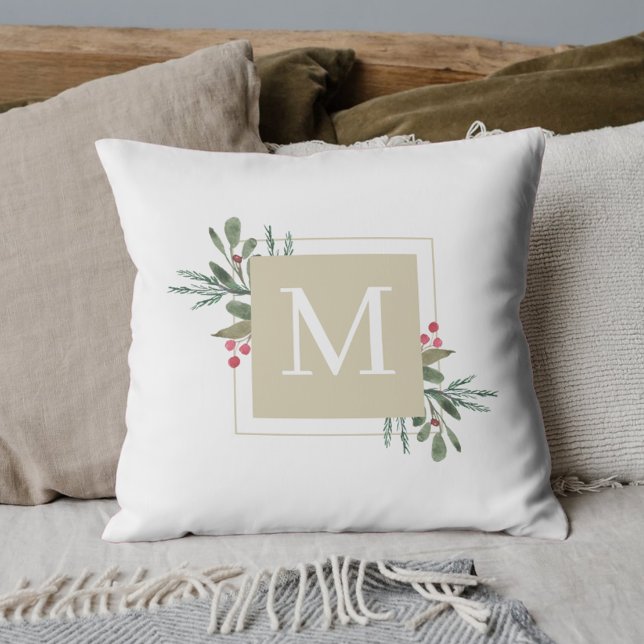 Jul Botanicals Monogram Kudde (Skapare uppladdad)