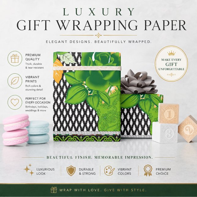 Jul Botanisk Blommig Presentpapper (Skapare uppladdad)