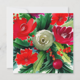 Jul Bouquet Julkort