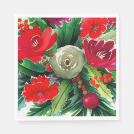 Jul Bouquet Pappersservett