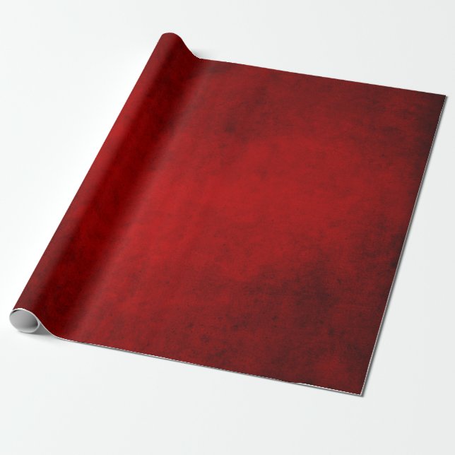 Jul Bourgogne Röd Grunge Presentpapper (Utrullad)