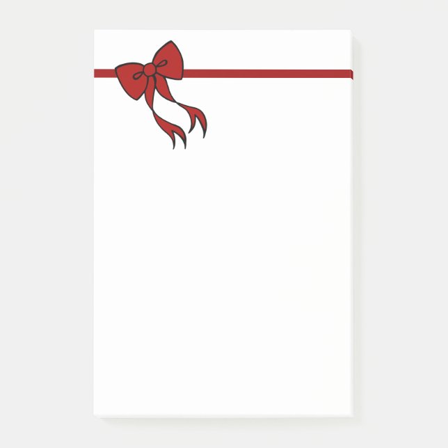 Jul Bow Post IT Notes-gåva Post-it Block (Framsida)