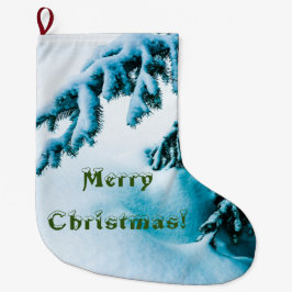 Jul Bow Stocking Stor Julstrumpa