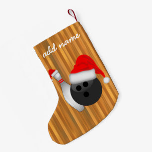 Jul Bowling Ball and Pin Liten Julstrumpa