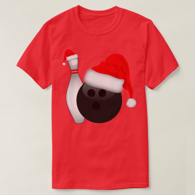Jul Bowling Ball and Pin T Shirt (Design framsida)
