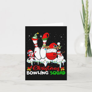 Jul Bowling Squad Dabbing Santa Elf Bowling Kort