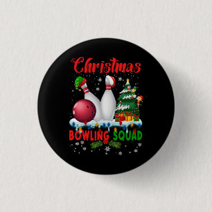 Jul Bowling Squad Dabbing Santa Funny Kristus Knapp