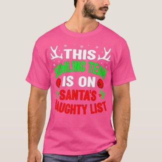 Jul Bowling Team på Santas Naughty List Manar T Shirt
