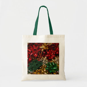 Jul Bows Colorful Festive Helgdag Tygkasse