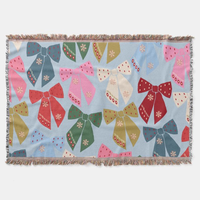 Jul Bows Coquette Blue Filt (Framsidan)