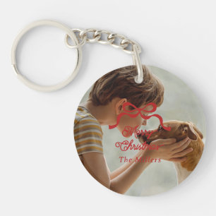 Jul Bows Retro Helgdag Premium Red Photo