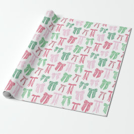 Jul Bows Stripe Coquette Presentpapper