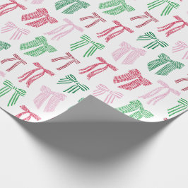 Jul Bows Stripe Coquette Presentpapper