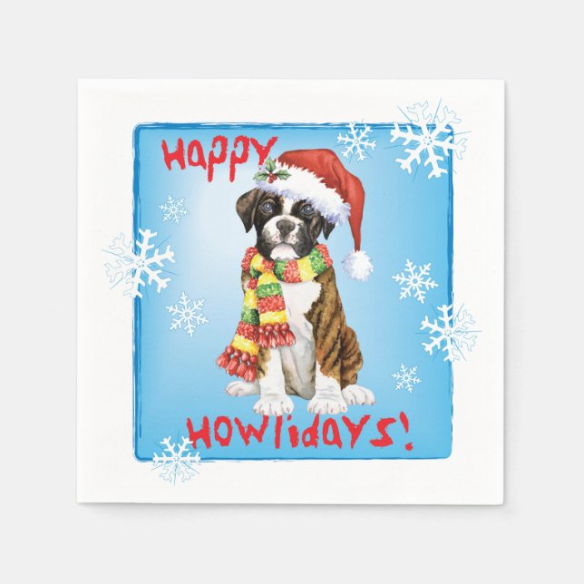 Jul Boxer Napkins Pappersservett (Framsidan)