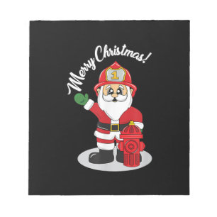 Jul-brandman Santa Winter Anteckningsblock