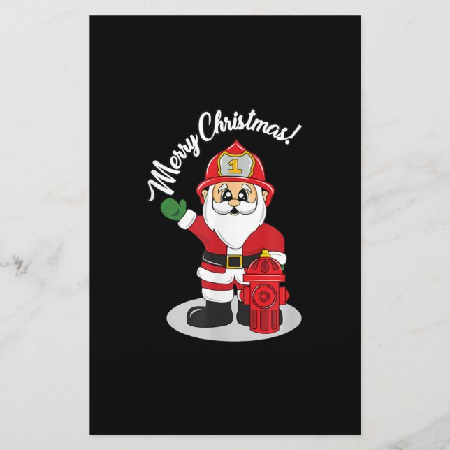 Jul-brandman Santa Winter Brevpapper (Framsida)