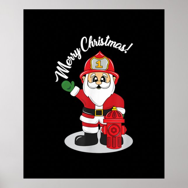Jul-brandman Santa Winter Poster (Framsidan)