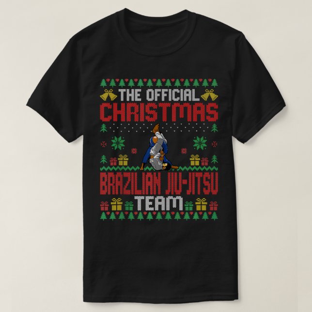 Jul - Brasilianska Jiu Jitsu Team Martial Arts Lo T Shirt (Design framsida)