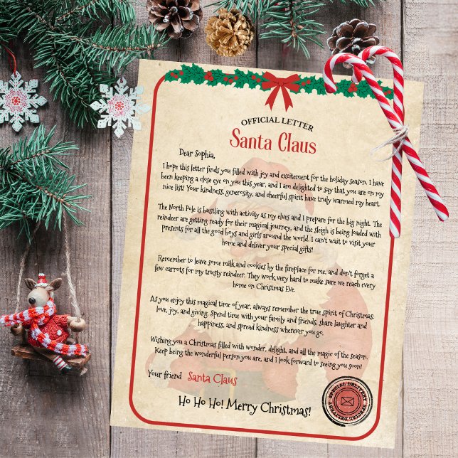 Jul Brev från Jultomten Reklamblad (Skapare uppladdad)