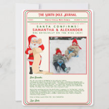 Jul Brev från Santa North Pole Newspaper