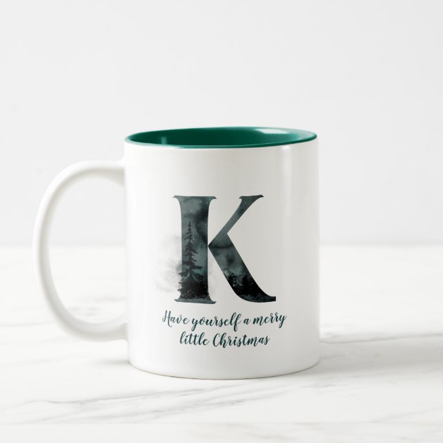 Jul Brev K Alphabet Coffee Mugg (Vänster)