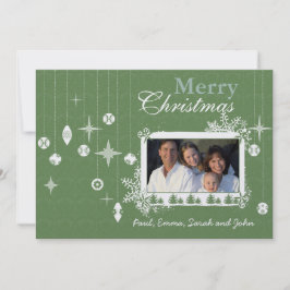 Jul Brev på Back Retro-julprydnaden Inbjudningar