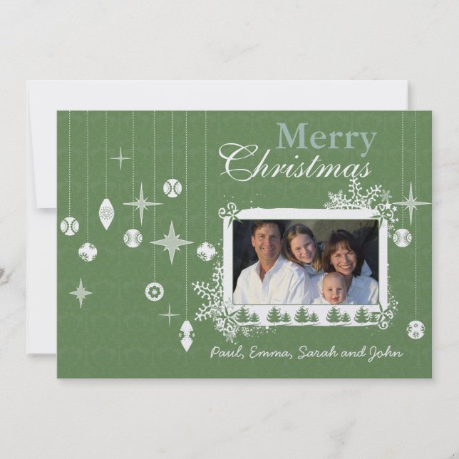 Jul Brev på Back Retro-julprydnaden Inbjudningar (Framsida)