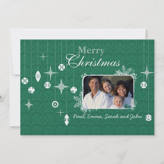 Jul Brev på julkort i bakre julklapp Inbjudningar (Framsida)