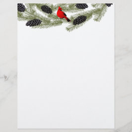 Jul Brev Papper - Röda kardinalbrevet