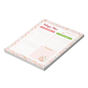 Jul Brev till Santa Daily To Do Planner Anteckningsblock