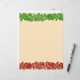 Jul Broderad Girlang Pappersvaror Brevhuvud
