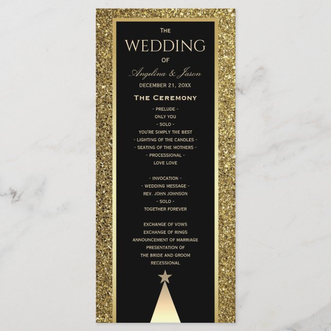 Jul Bröllop Program (Framsida)