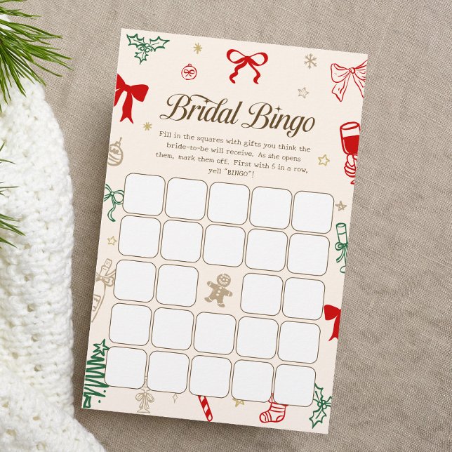 Jul Bröllopsdusch Bingo Spel (Skapare uppladdad)