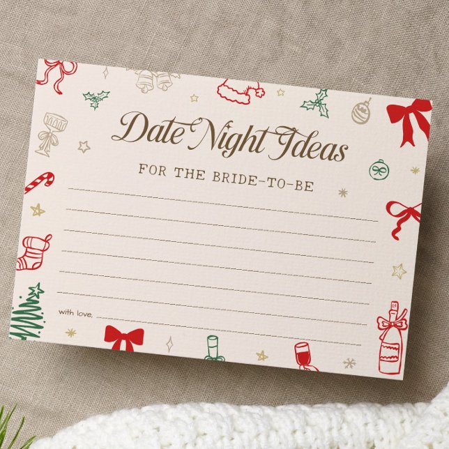 Jul Bröllopsdusch Datum Natt Idéer Kort (Skapare uppladdad)