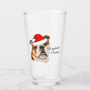 Jul Brown Art English Bulldog Wigglerumbut Glaskopp