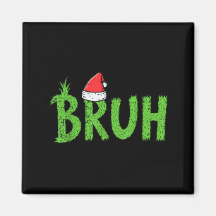 Jul Bruh Tomte Hatt Roligt Xmas Meme Humor Män Magnet