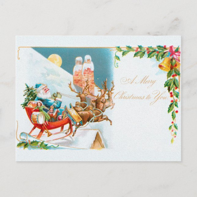 Jul, Brundage Barn & Santas Vykort (Framsida)