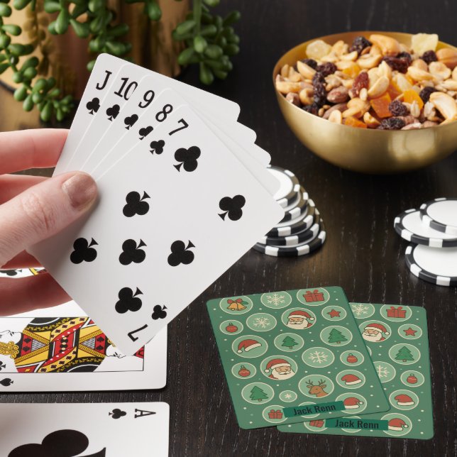Jul Bubblar Mönster Casinokort (På plats)