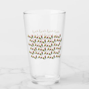 Jul Budgie Frenzy Glass Glaskopp