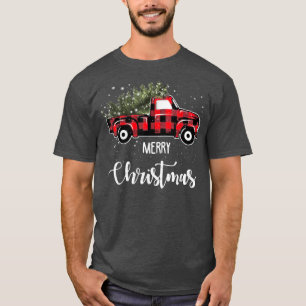 Jul Buffalo Lastbil Träd Red Play För manar Wom T Shirt