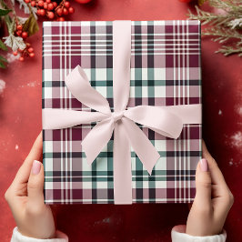 Jul Buffalo Mönster Simple Rand Presentpapper