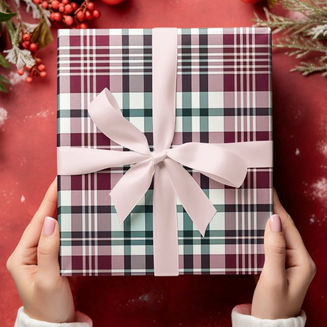 Jul Buffalo Mönster Simple Rand Presentpapper (Skapare uppladdad)