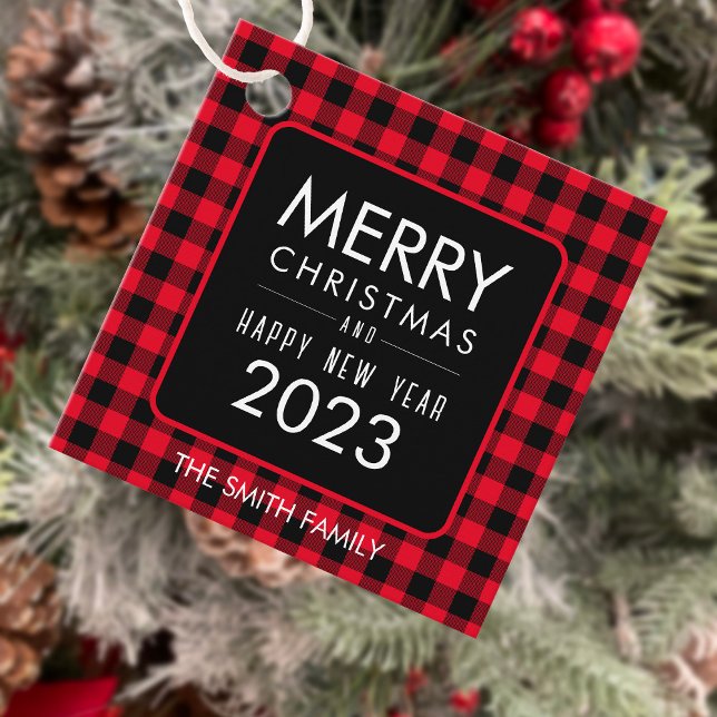 Jul Buffalo Play Gåvor Etiketter (Skapare uppladdad)