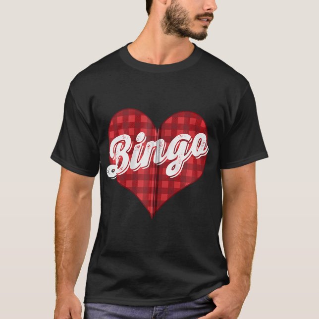 Jul Buffalo Play I Kärlek Bingo Gift T Shirt (Framsida)