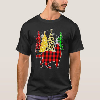 Jul Buffalo Rutig Katträd Leopard Pyjamas X T Shirt